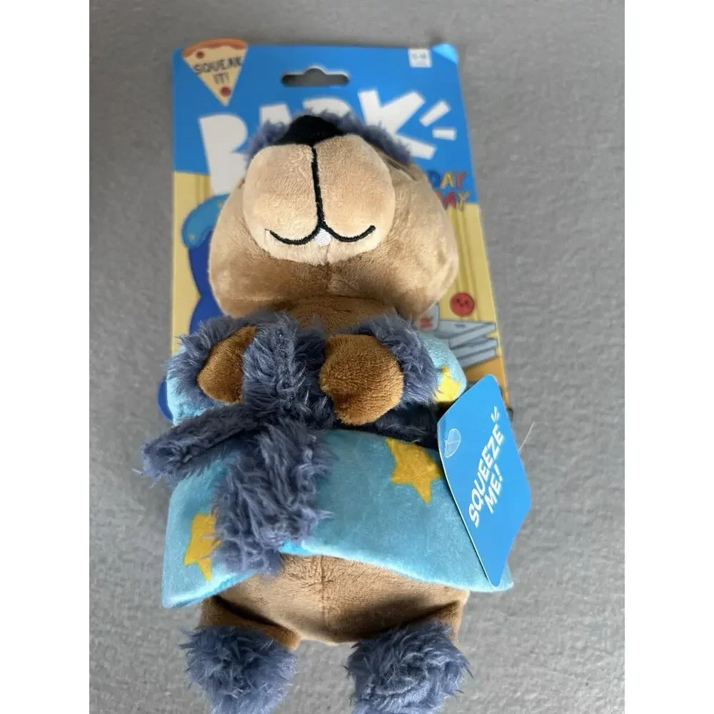 Bark New Dog toys Groundhog Dave, Piper Parrot, Slobbery Icecream Cone Set of 3